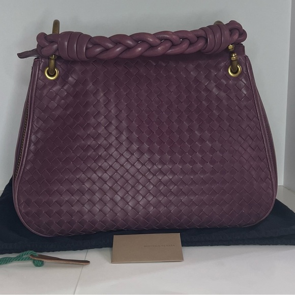 Bottega Veneta Handbags - Bottega Veneta Intrecciata Leather Hobo Shoulder Peony Braided Handle bag